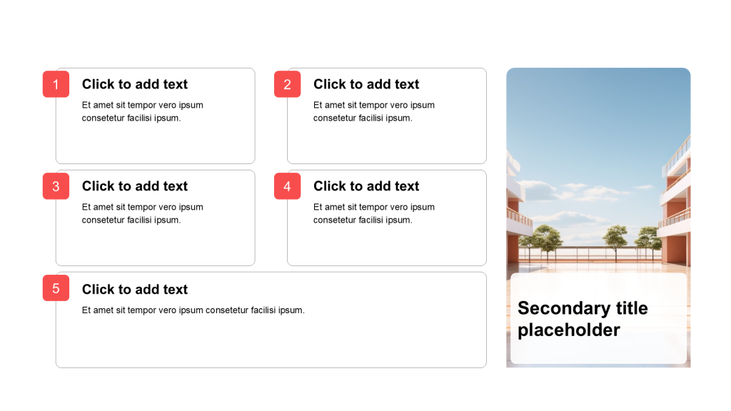 Simple and flat with image list