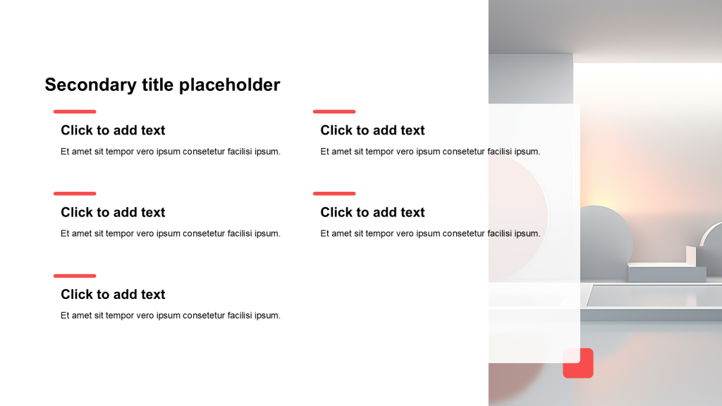 Simple and flat with image list