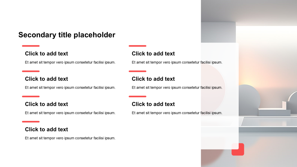Simple and flat with image list