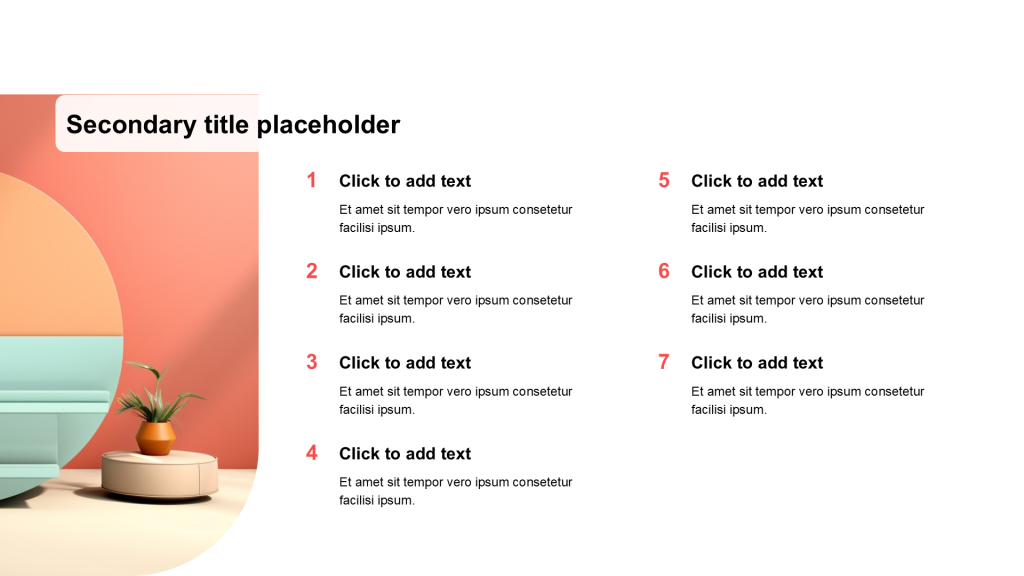 Simple and flat with image list