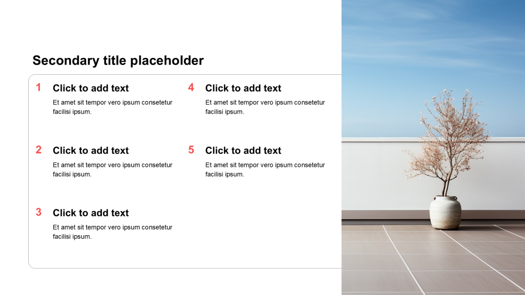 Simple and flat with image list