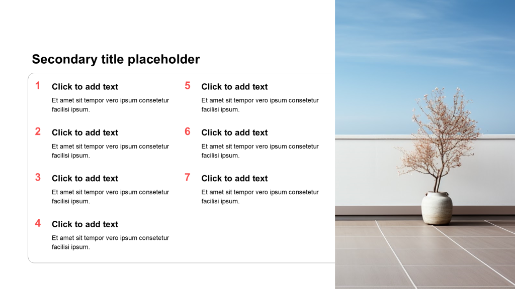 Simple and flat with image list