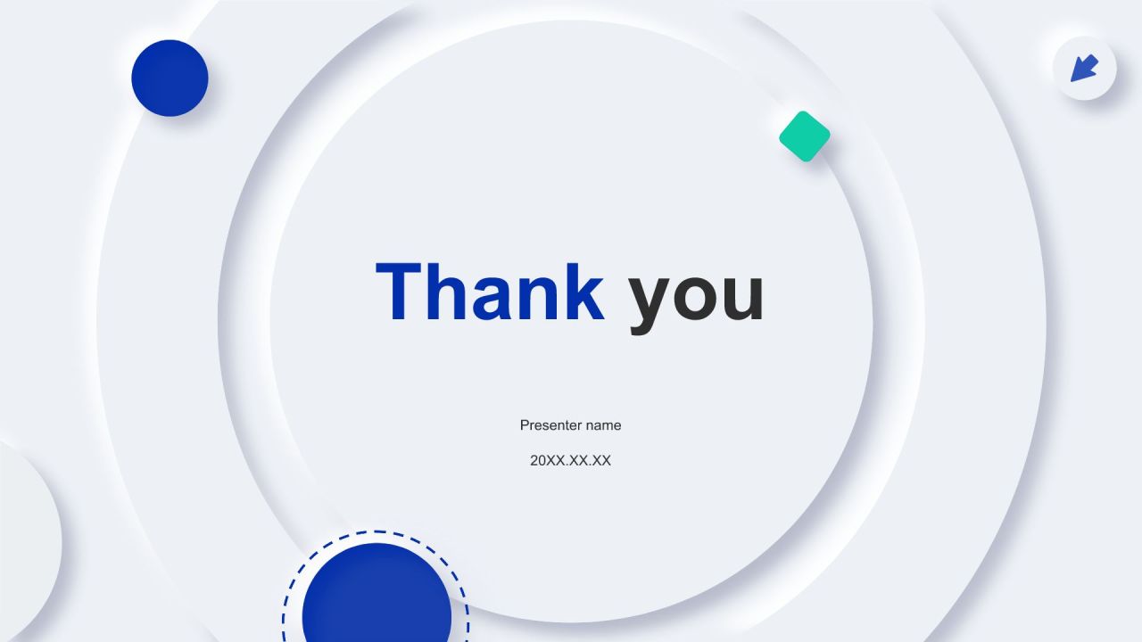 蓝色新拟态项目进展阶段汇报PPT模板