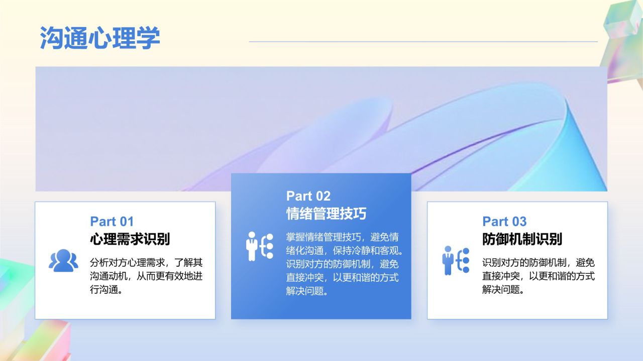 蓝色渐变风销售团队技能提升与业绩激励PPT模板