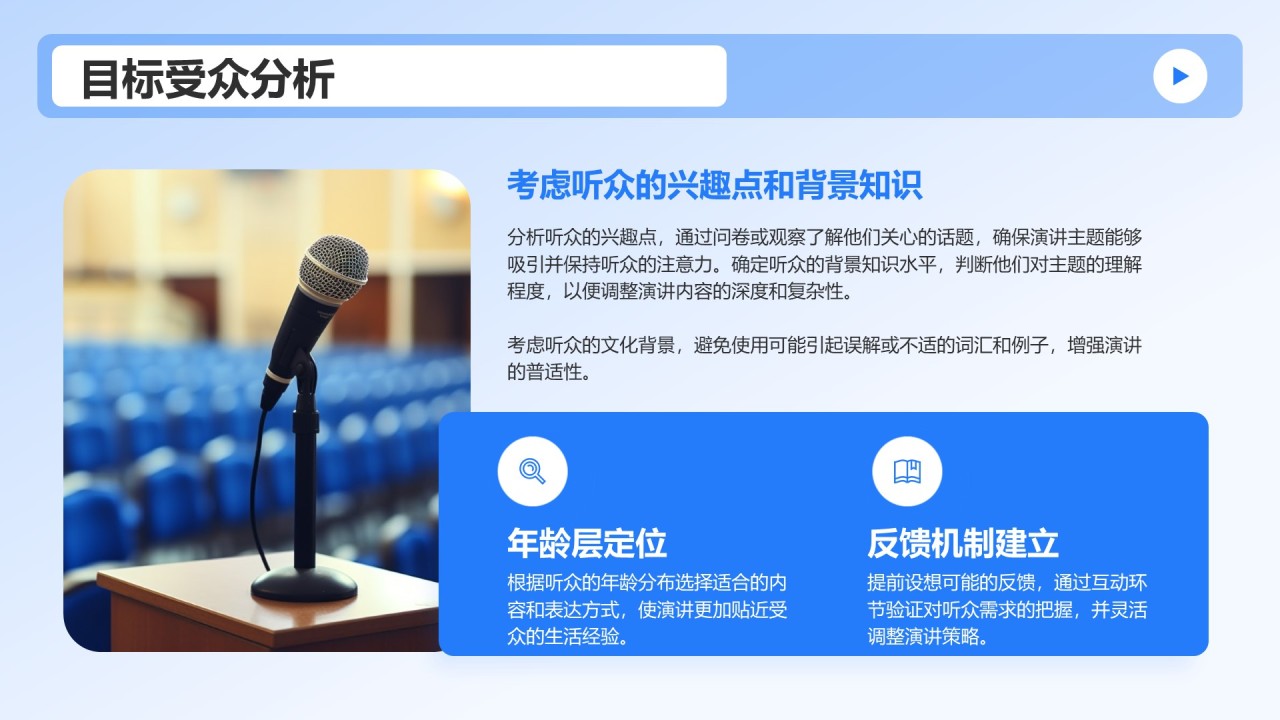 蓝色3D风成功的英语演讲比赛方案PPT模板