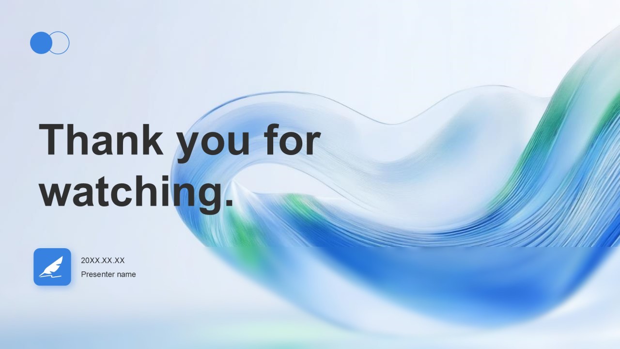 蓝色渐变风英语演讲克服障碍韧性的力量PPT模板