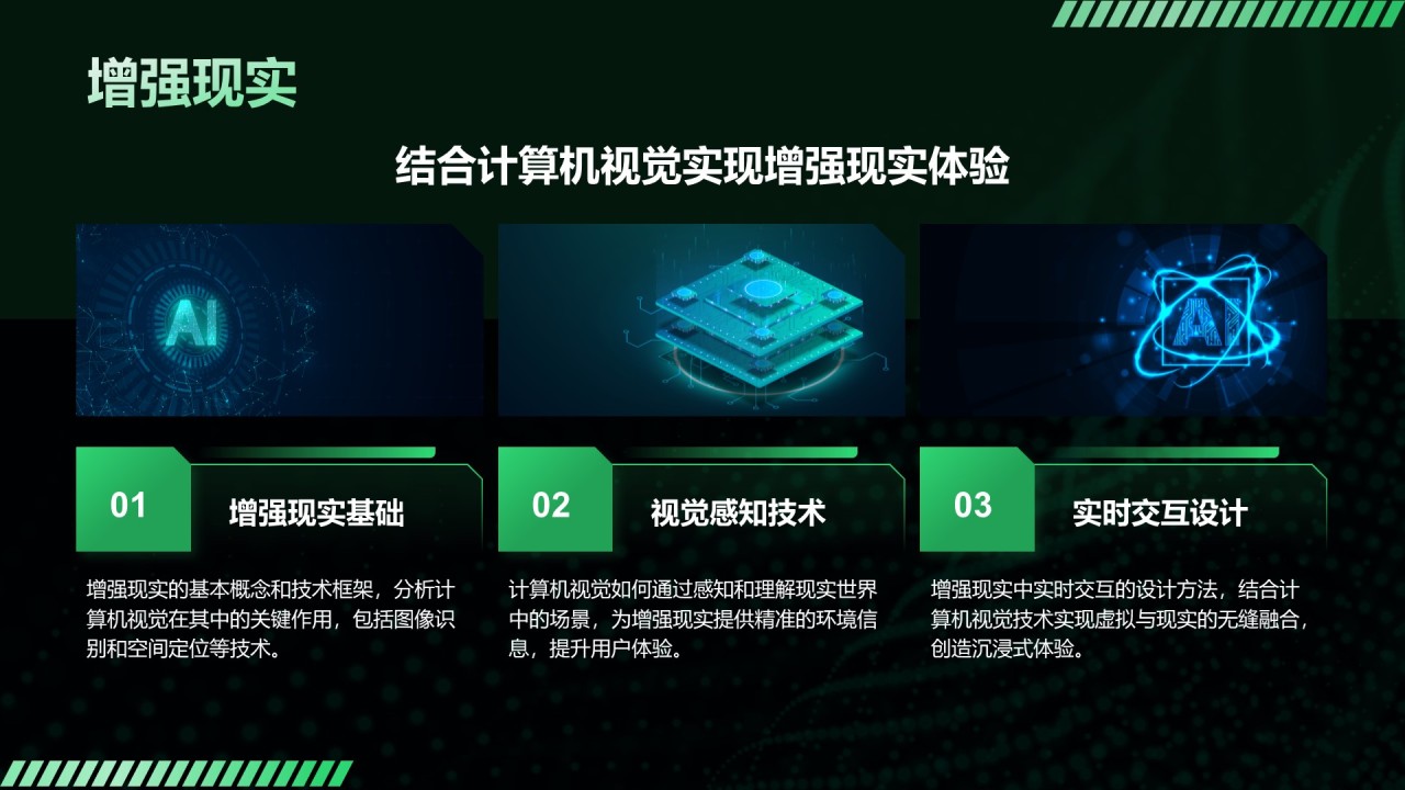 黑色科技风人工智能基本原理PPT模板