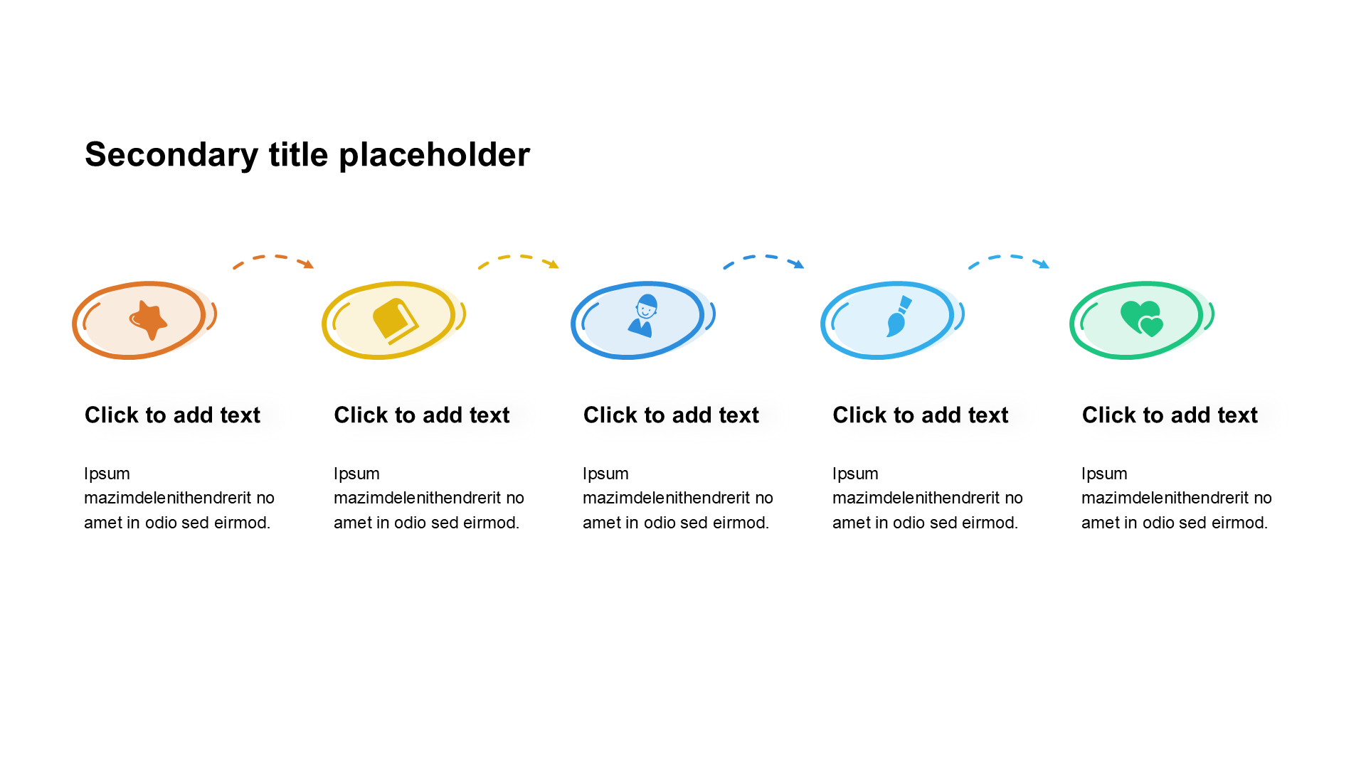卡通风纯文字列表