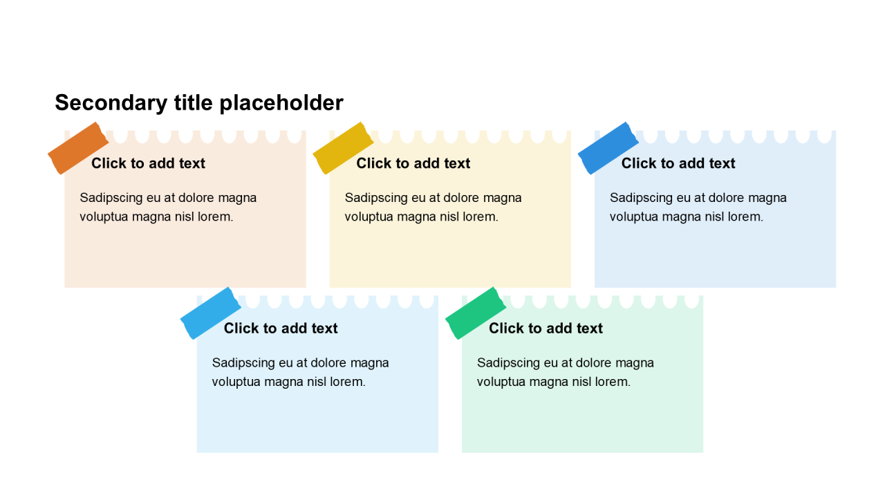 卡通风纯文字列表