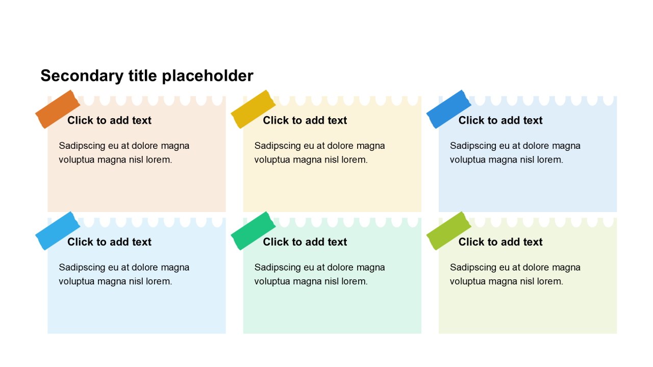 卡通风纯文字列表