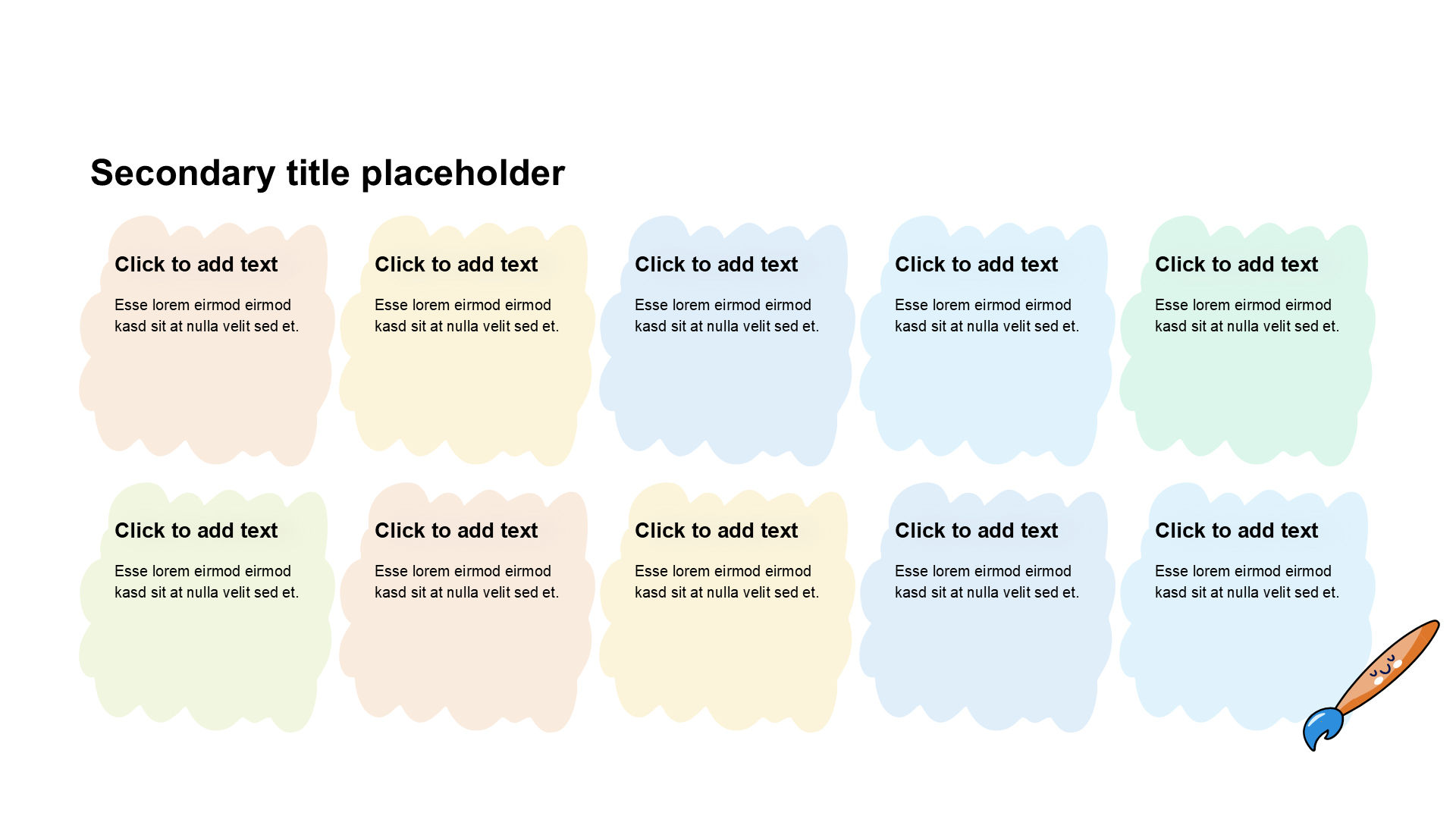 卡通风纯文字列表