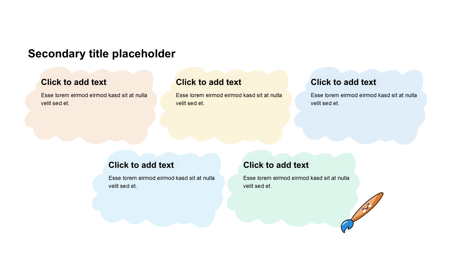 卡通风纯文字列表