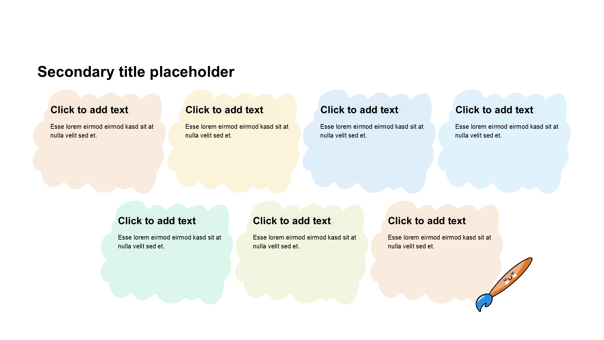 卡通风纯文字列表