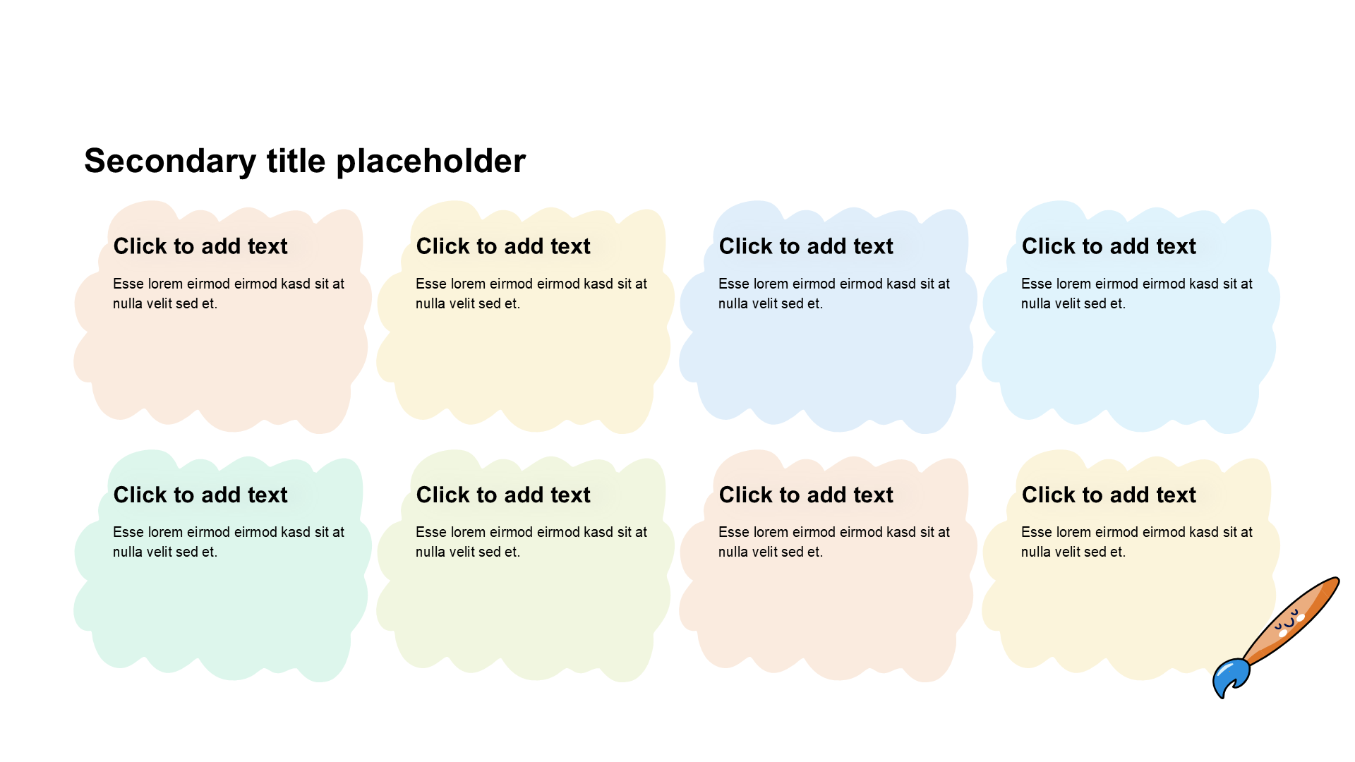 卡通风纯文字列表