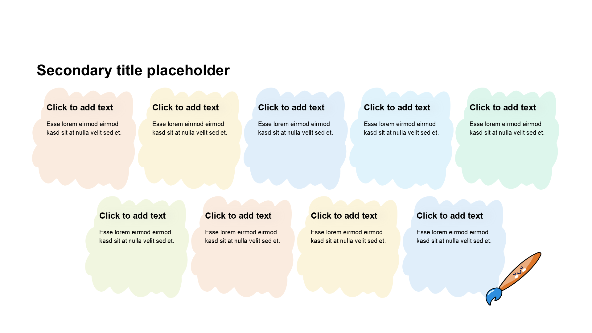 卡通风纯文字列表