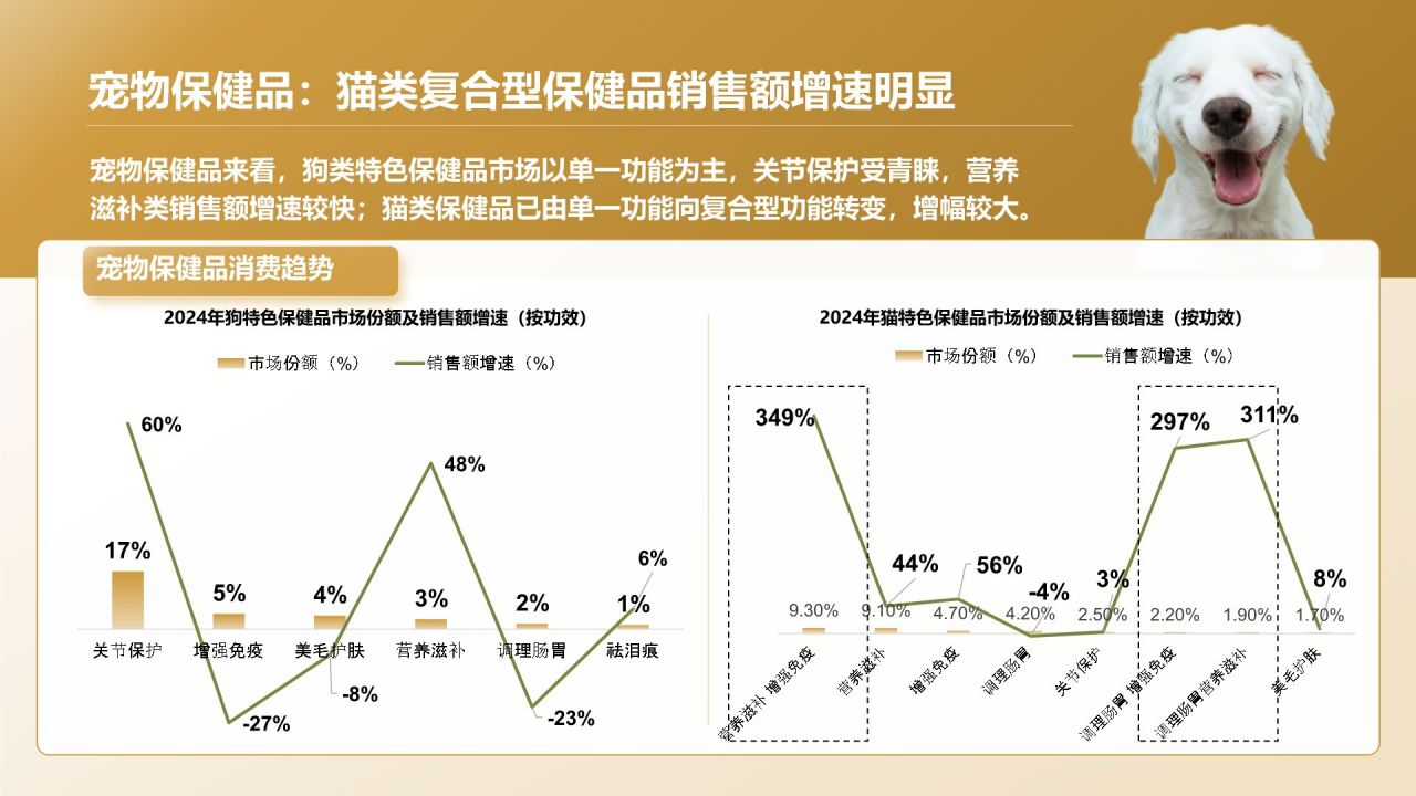 橙色创意风2025年宠物消费报告PPT模板