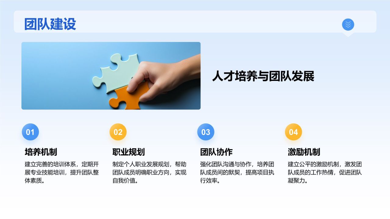 蓝色3D风项目阶段汇报PPT模板