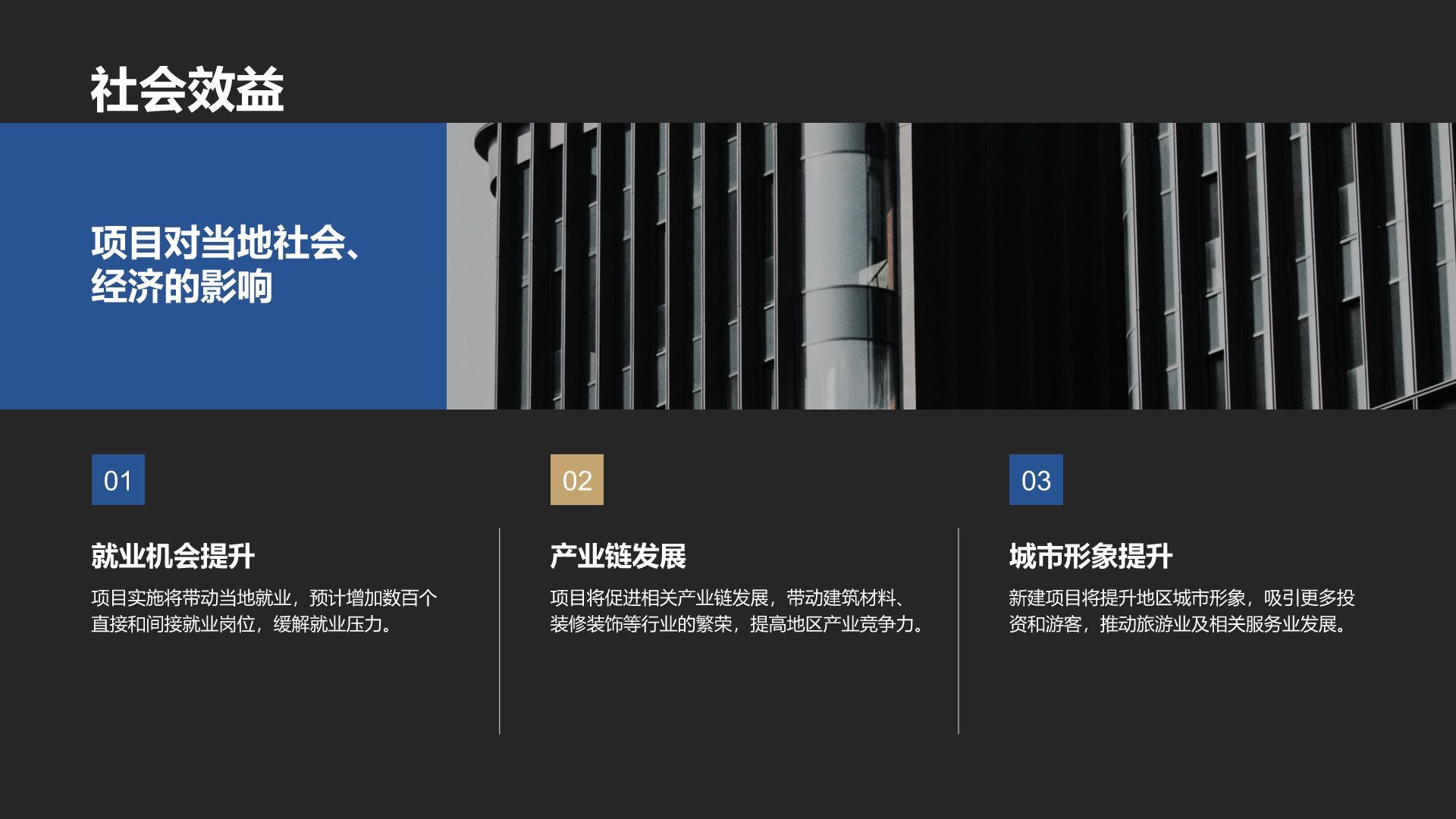 黑色商务风房地产项目启动汇报PPT模板