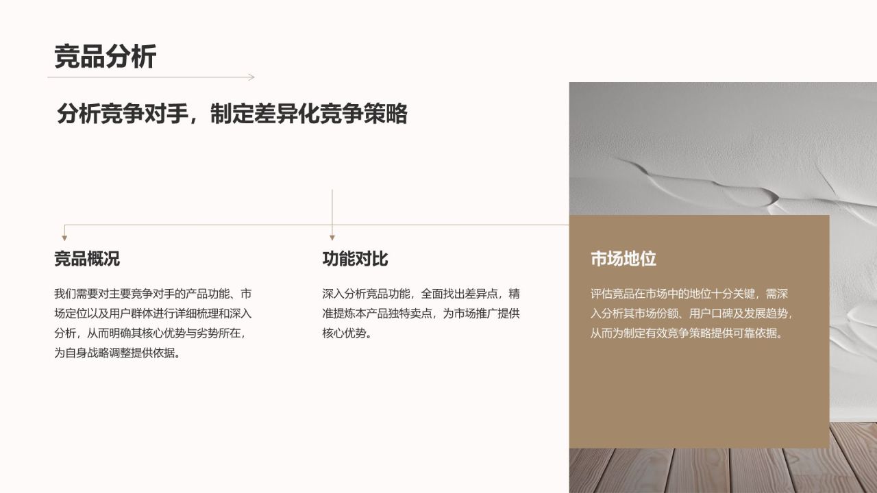棕色简约风产品经理竞聘提案PPT模板