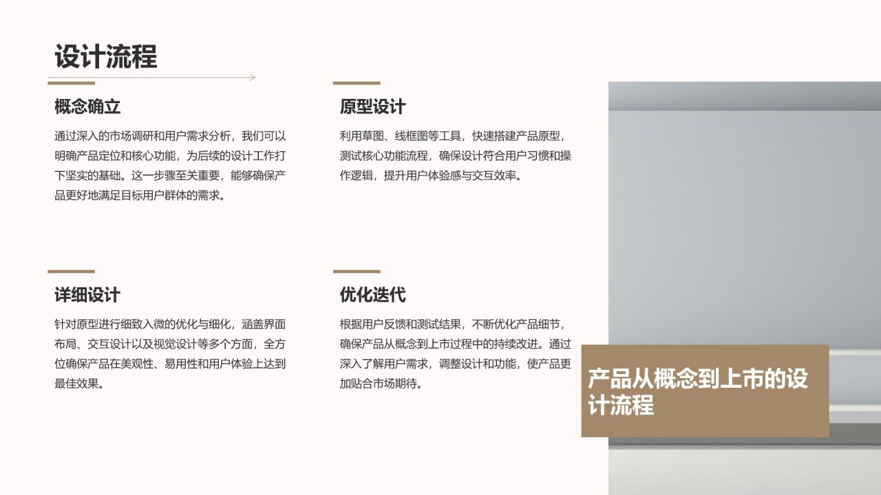 棕色简约风产品经理竞聘提案PPT模板