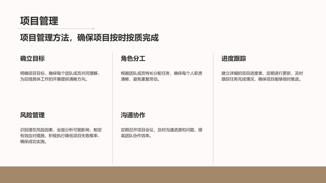 棕色简约风产品经理竞聘提案PPT模板