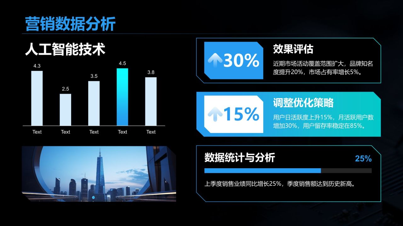 黑色科技风产品开发阶段性成果汇报PPT模板