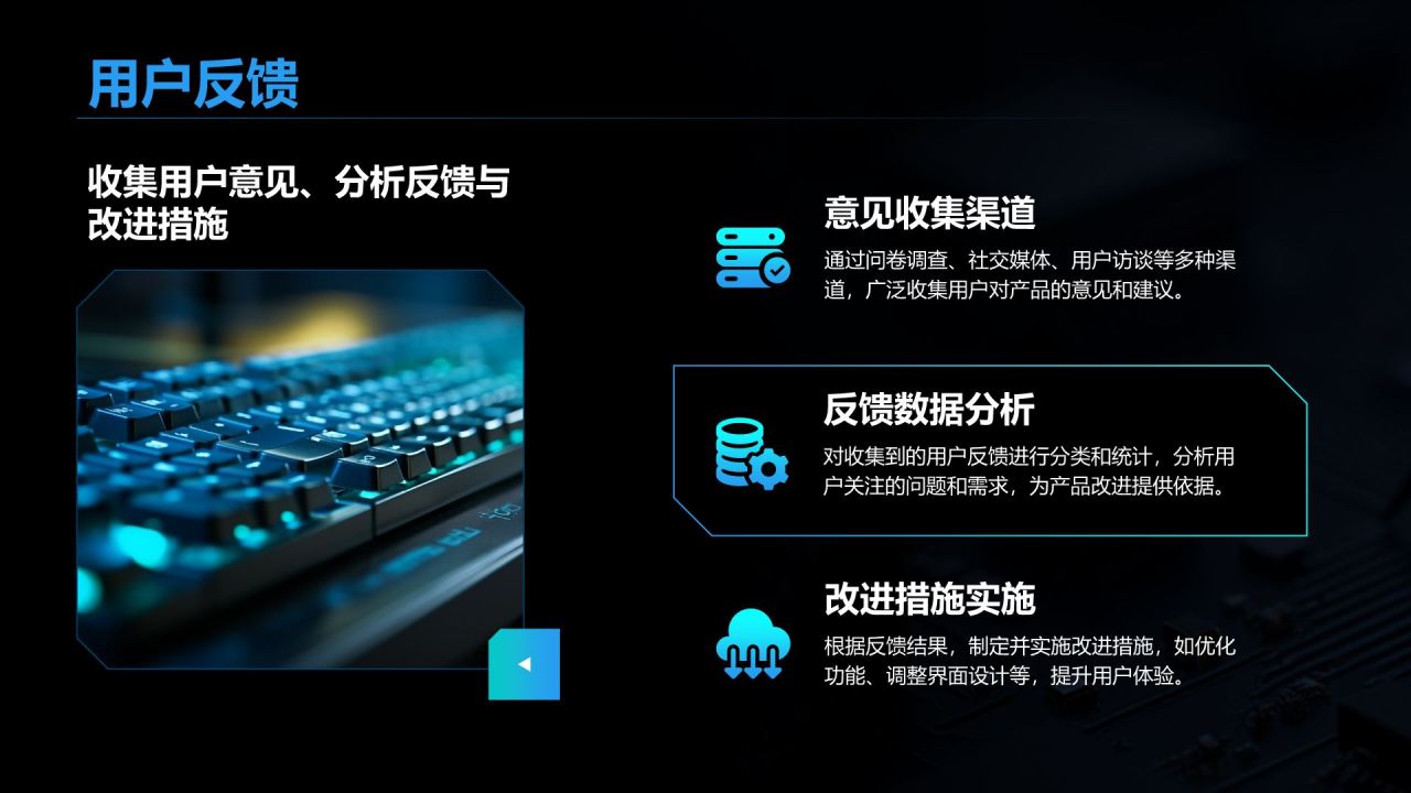 黑色科技风产品开发阶段性成果汇报PPT模板