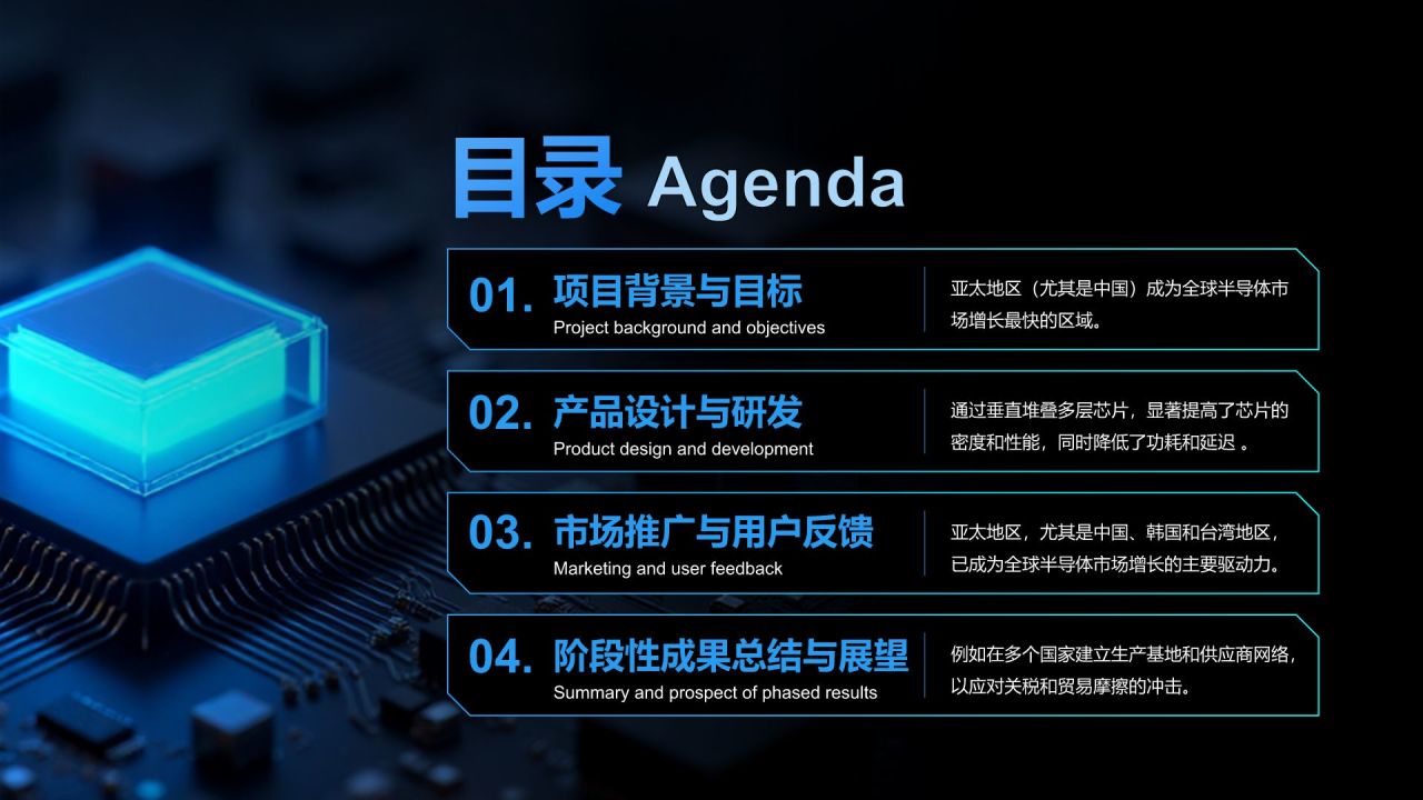黑色科技风产品开发阶段性成果汇报PPT模板