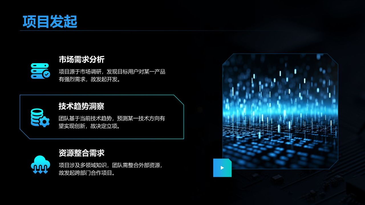 黑色科技风产品开发阶段性成果汇报PPT模板