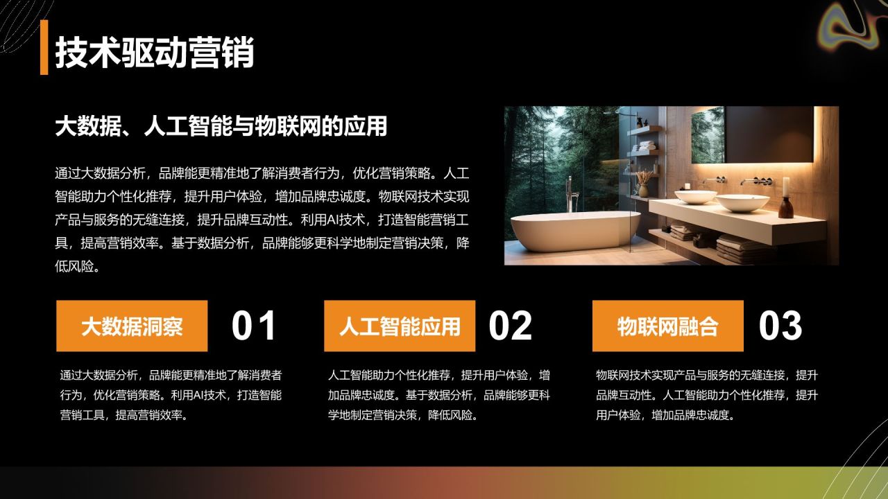 黑色渐变风品牌营销工作主题汇报PPT模板