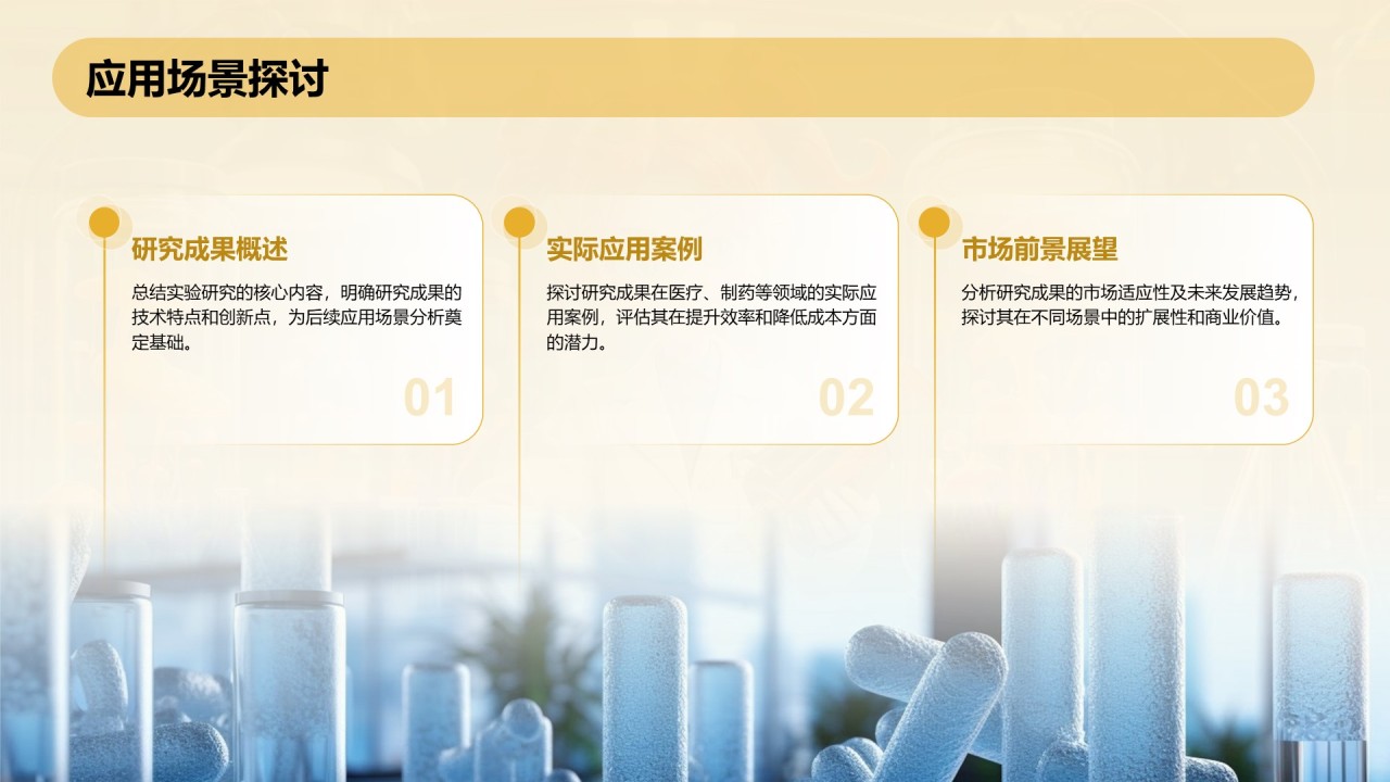橙色3D风本科生药学毕业答辩通用PPT模板