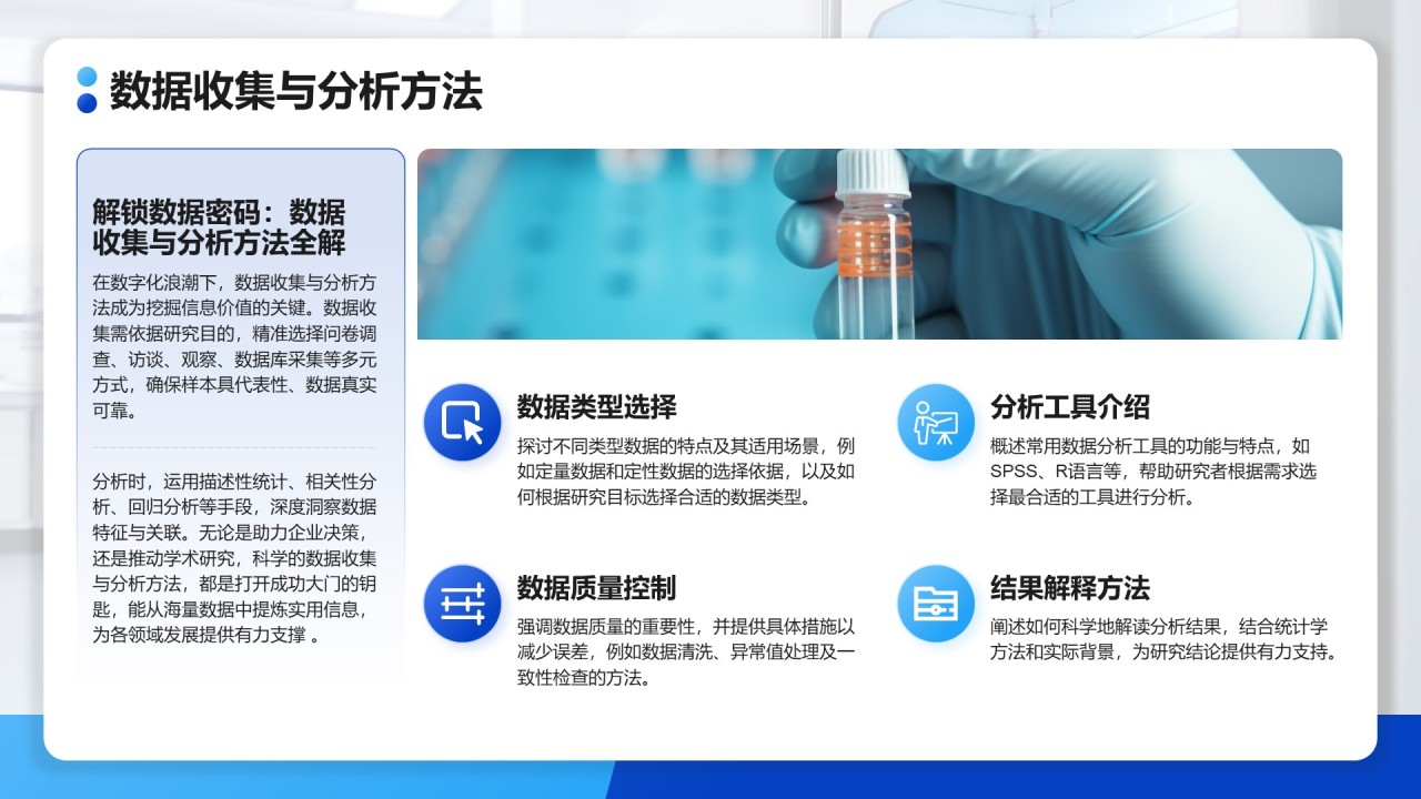 蓝色扁平风护理学研究生毕业答辩PPT模板