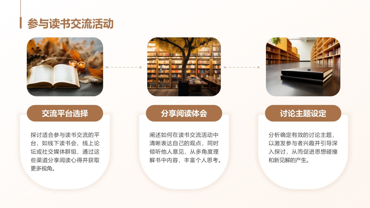 棕色商务风读书笔记与思考PPT模板