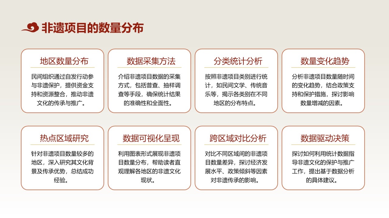 红色中国风非遗文化的传承与推广PPT模板