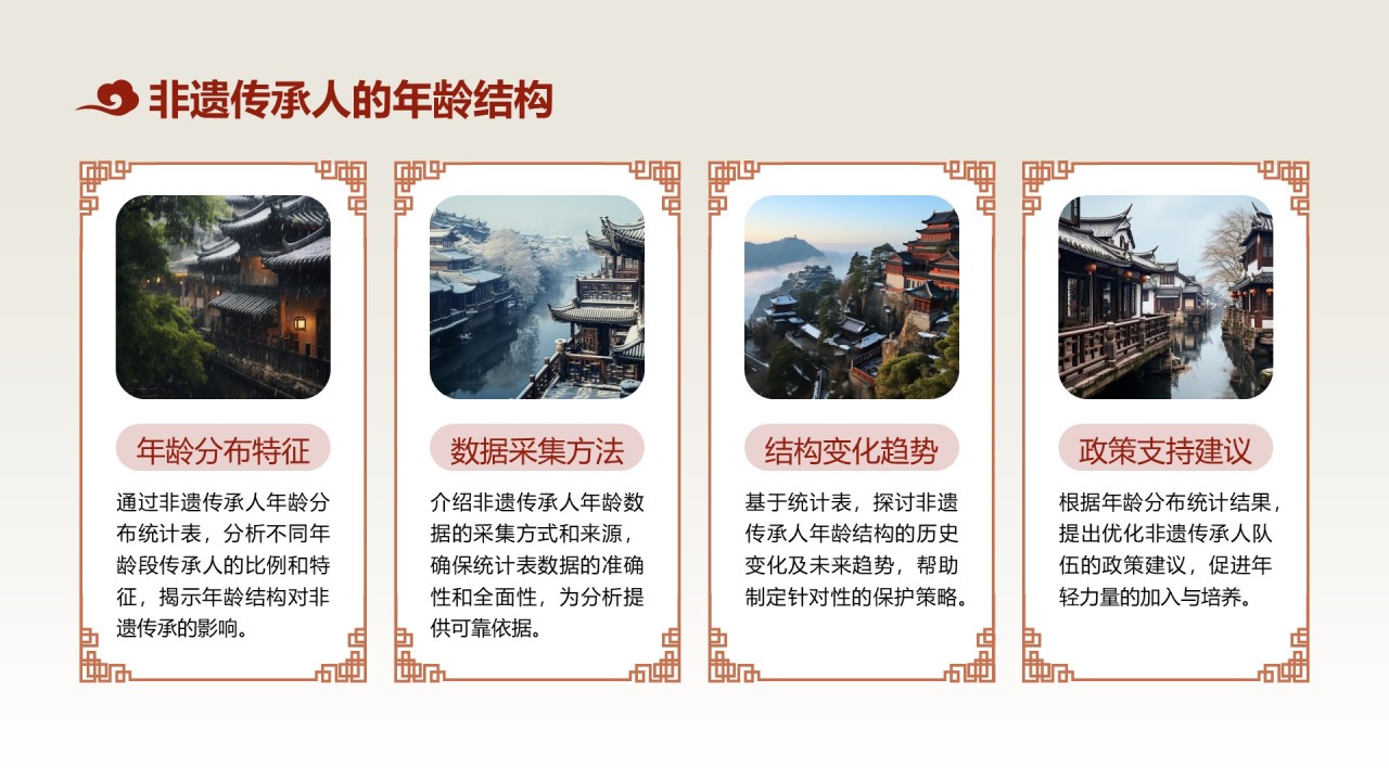 红色中国风非遗文化的传承与推广PPT模板