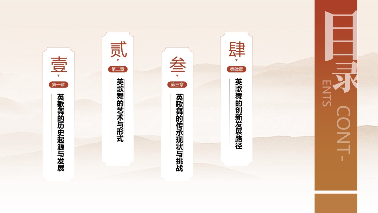 红色中国风非遗文化英歌舞的传承与创新PPT模板