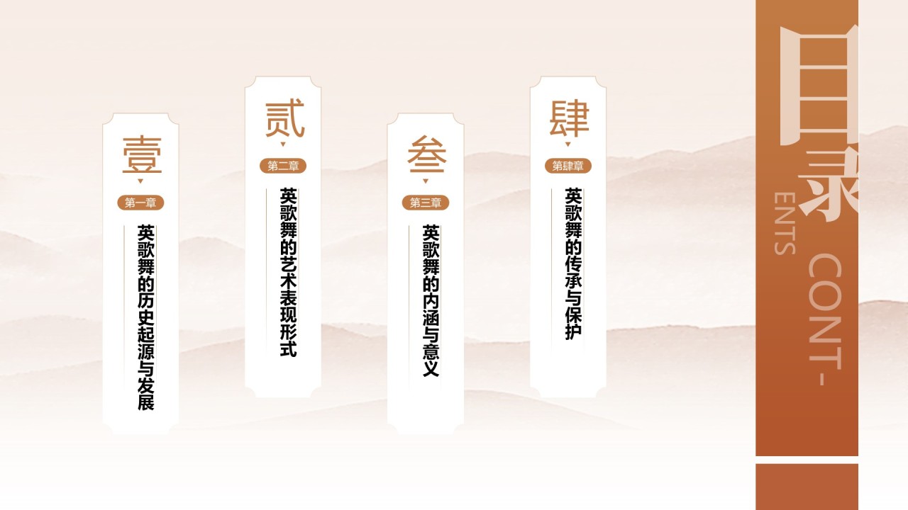 黄色中国风舞动非遗英歌舞中的文化传承PPT模板