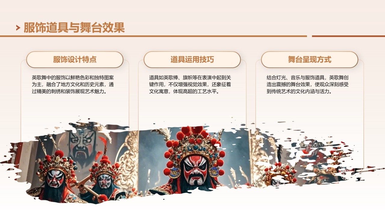 黄色中国风舞动非遗英歌舞中的文化传承PPT模板