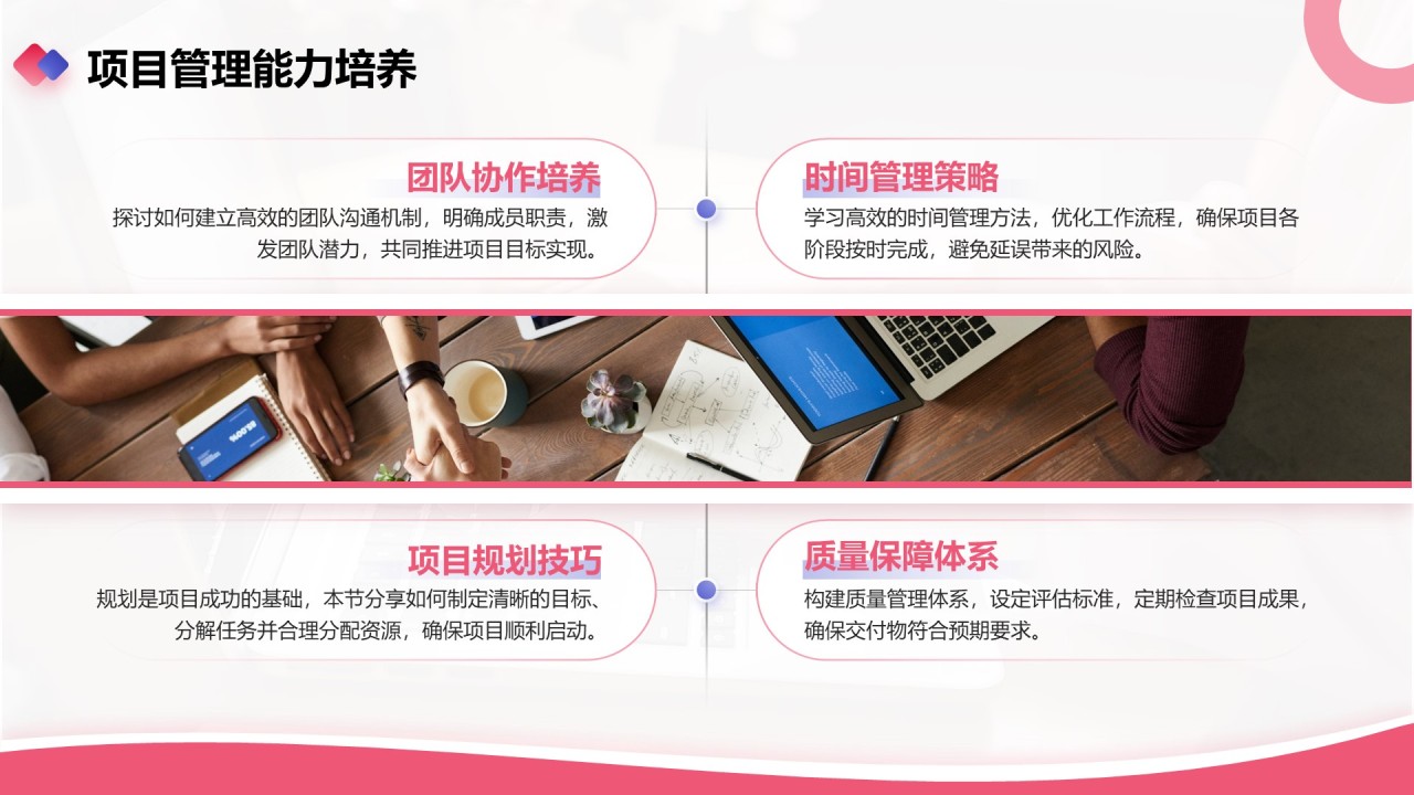 红色商务风业务技能提升分享会PPT模板