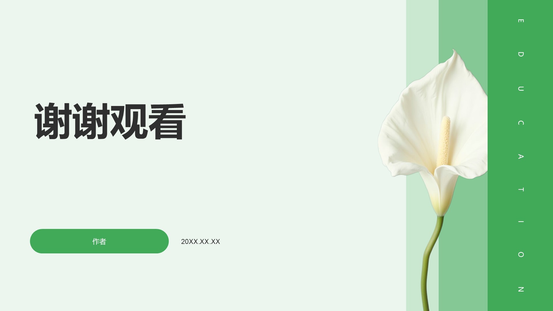 绿色小清新教育培训知识科普PPT