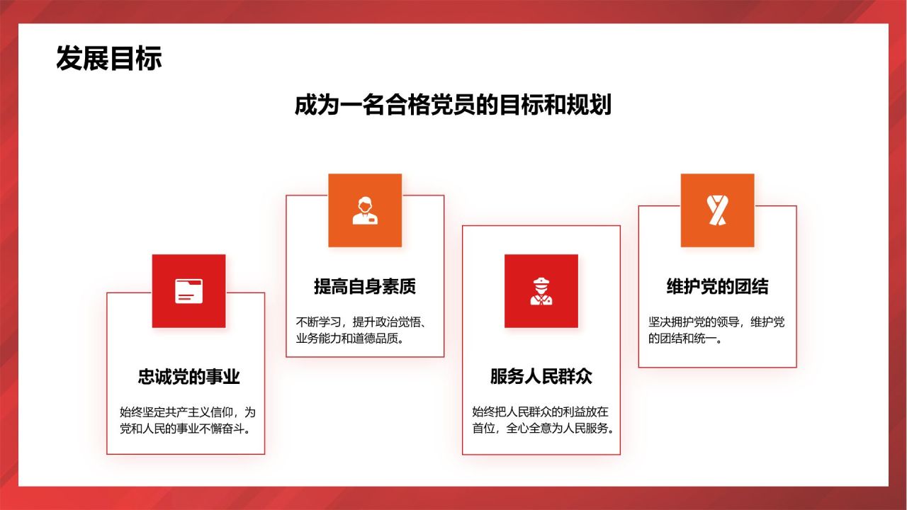 红色党政风党员发展对象申请答辩PPTPPT模板