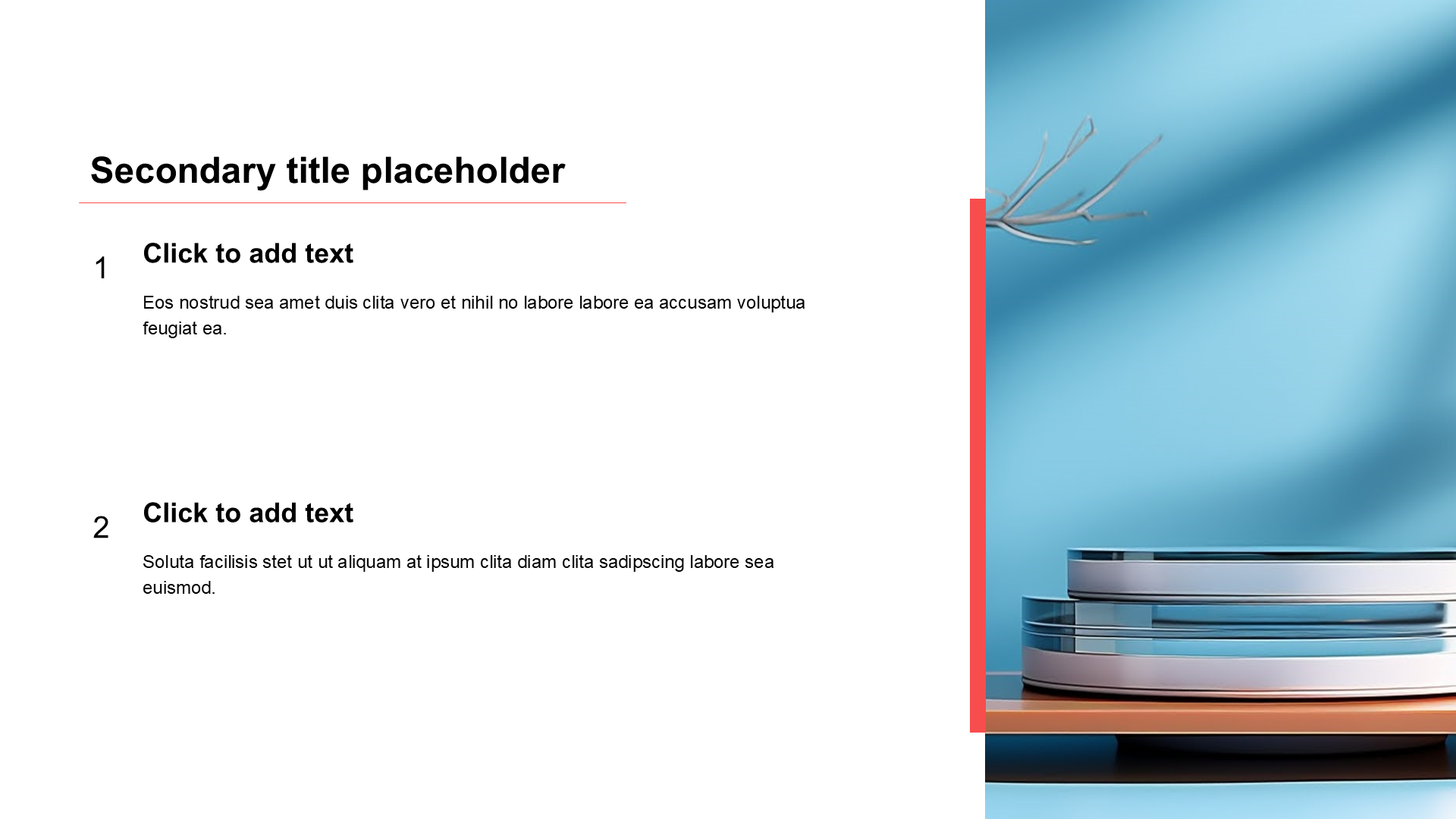 Simple and flat with image list
