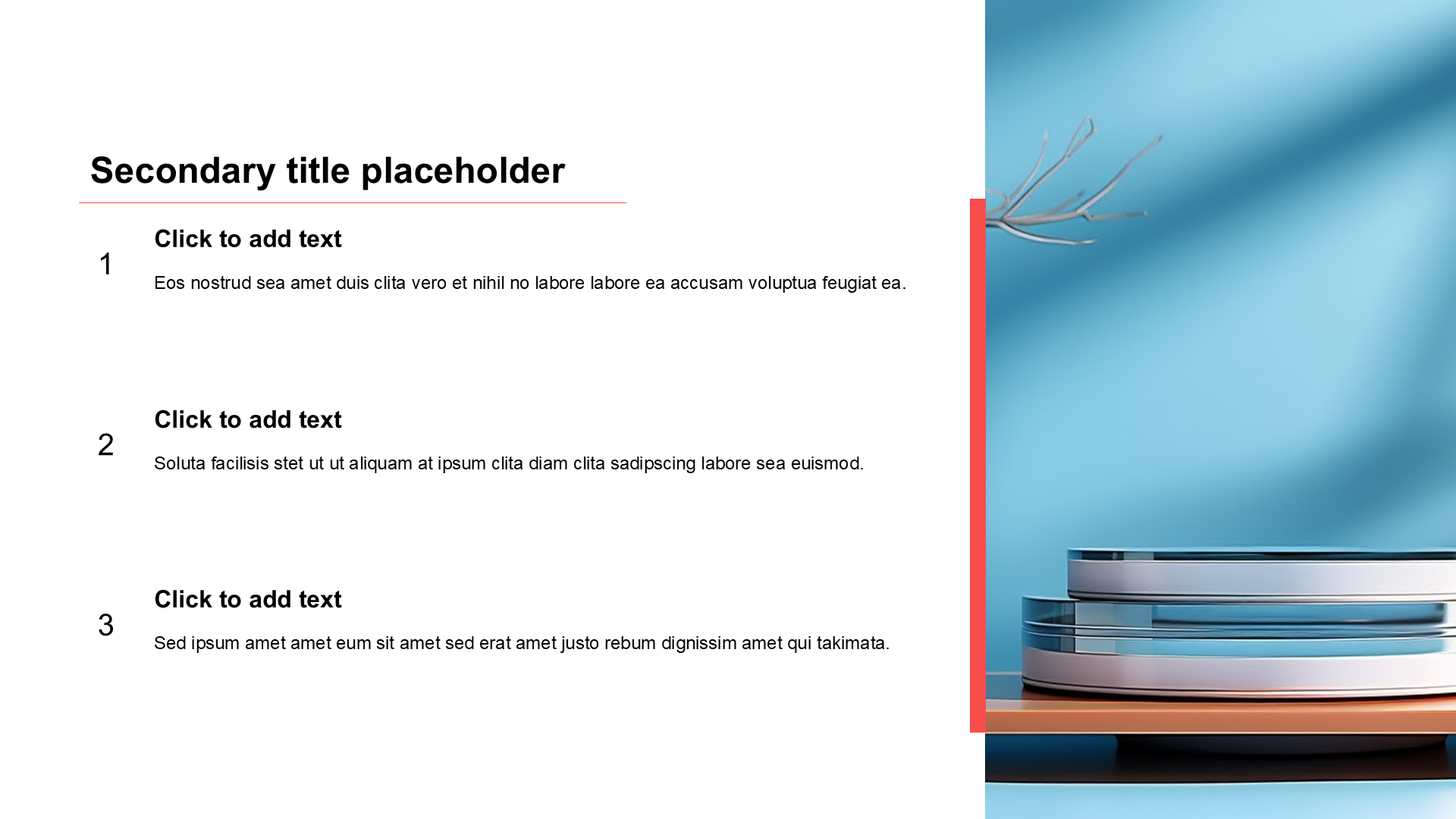 Simple and flat with image list