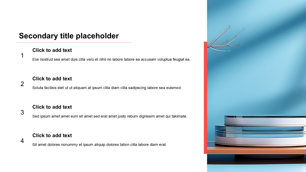 Simple and flat with image list