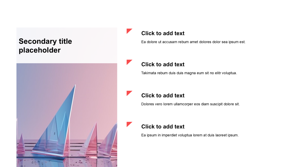 Simple and flat with image list