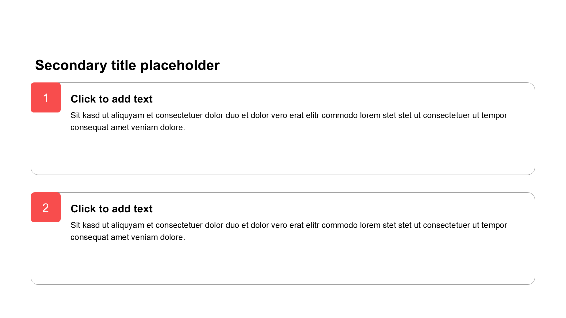 Simple and flat plain text list