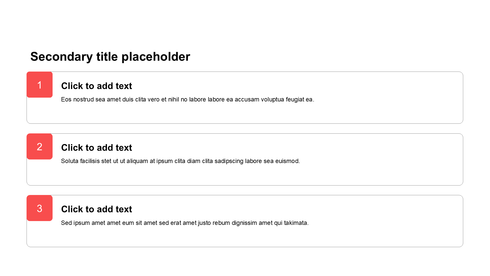 Simple and flat plain text list