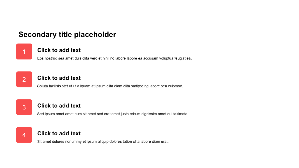 Simple and flat plain text list