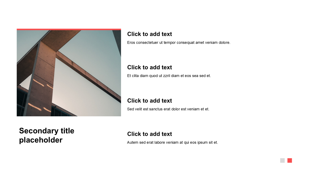 Simple and flat with image list