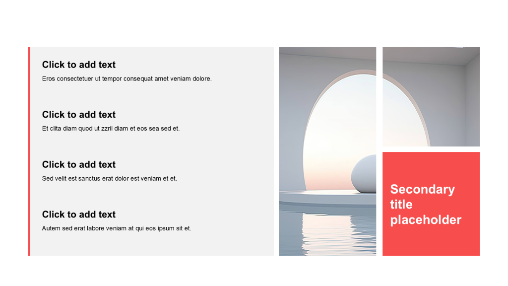 Simple and flat with image list